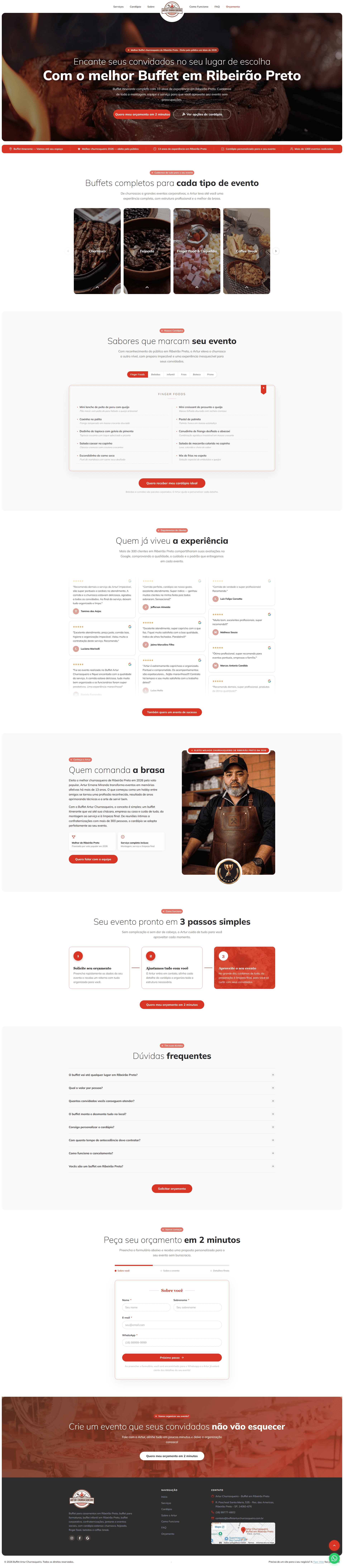 Buffet Artur Churrasqueiro Flyer Web
