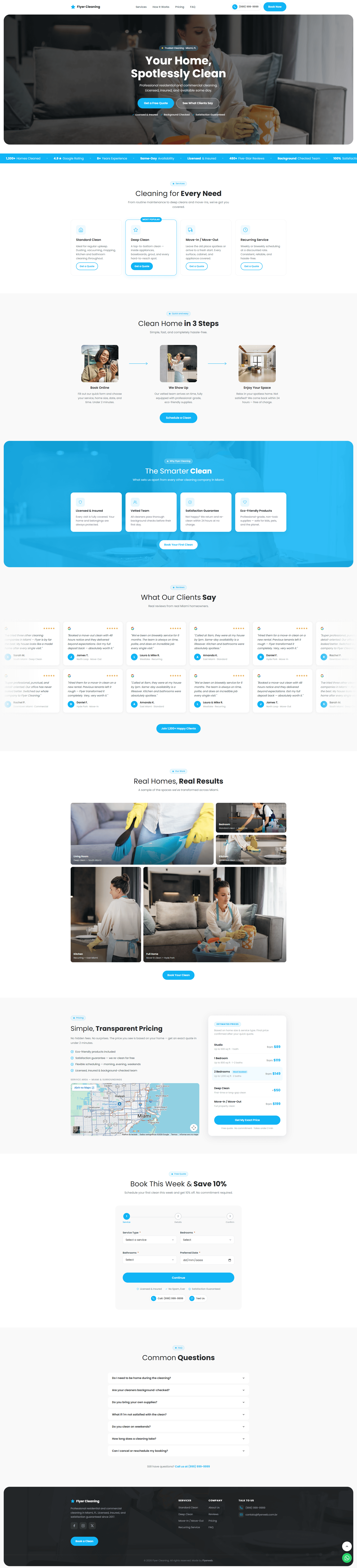 Clean Empresa de limpeza em Miami Flyer Web