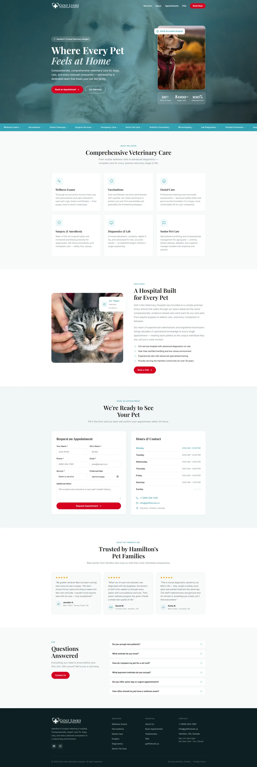 Golf Links Clinica veterinaria Flyer Web