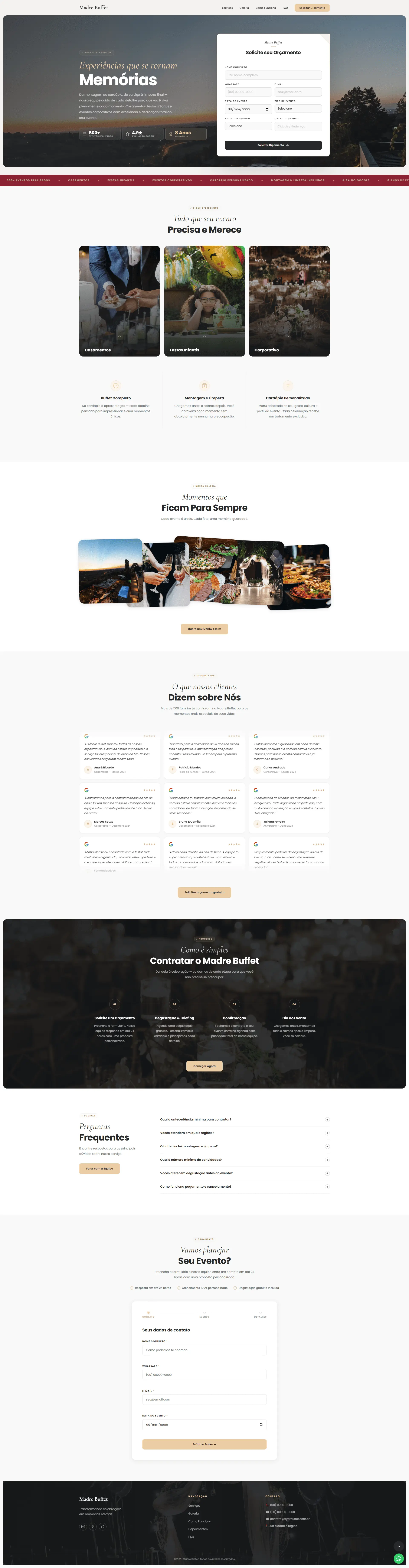 Madre Buffet Festas e eventos Flyer Web